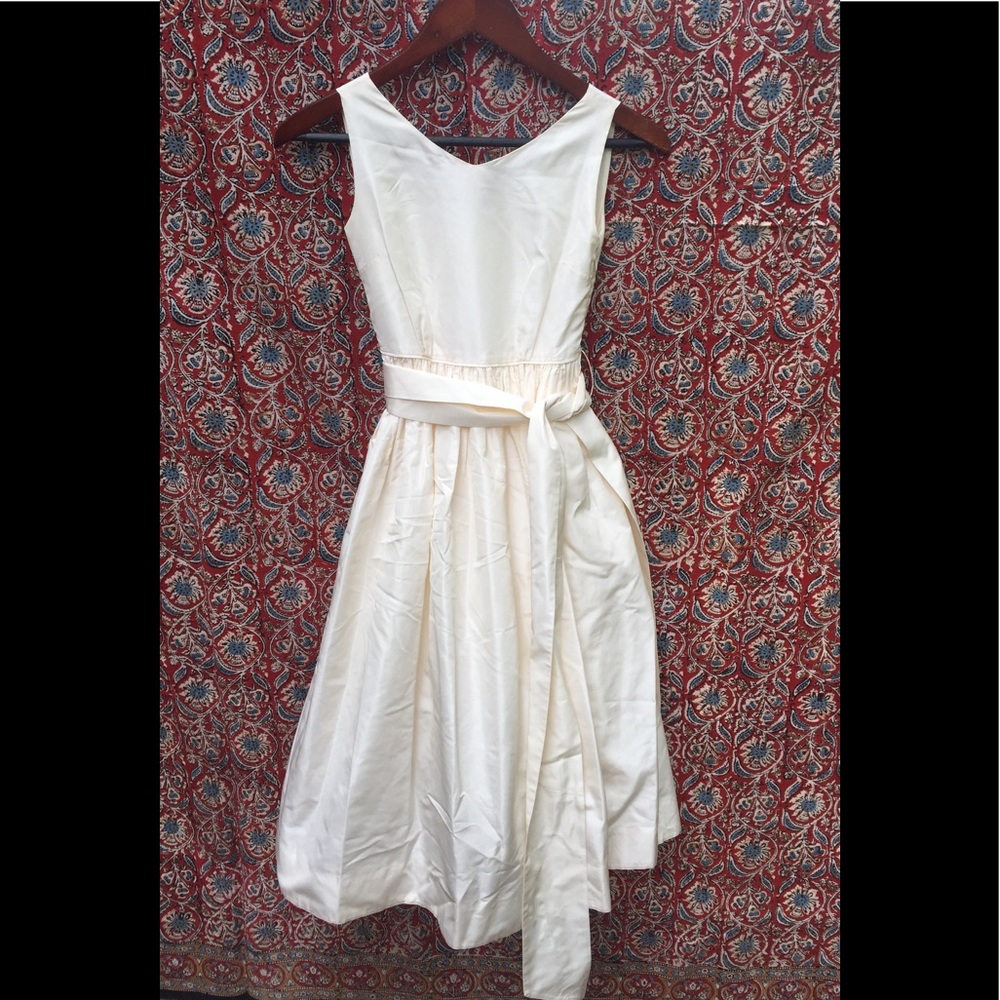 Girls’ Silk Taffeta Dress (Size 14)